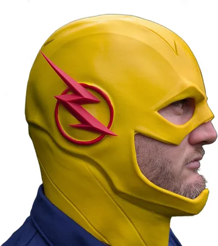 Vista 3 de Superhero Latex Overhead Costume Halloween Cosplay Prop Helmet Mask
