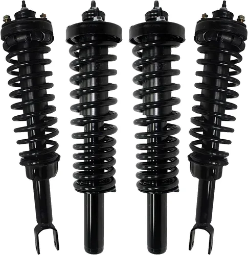 Vista 23 de Detroit Axle - 4 piezas de soportes para Toyota 2004 2005 2006 2007 2008 2009 Prius, soportes delanteros y traseros con resortes helicoidales