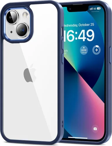Vista 26 de HOOMIL Funda para iPhone 7 Plus/iPhone 8 Plus de 5.5 pulgadas, no amarillea, protección contra caídas, cubierta trasera dura transparente Negro
