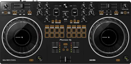 Vista 2 de Pioneer DDJ-REV1 Controlador Serato DJ de 2 plataformas con cubierta Decksaver DSLE-PC-DDJREV1 Pioneer DDJ-REV1 - Edición Light
