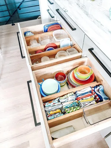 Vista 15 de Lipper International. Set de 2 divisores profundos de bambú para cajón de cocina., otro, Marrón, 2
