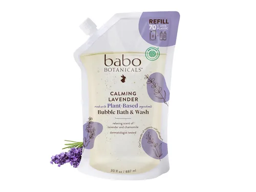 Vista 7 de BABO Botanicals Calming Lavender 2-in-1 Bubble Bath & Wash - Relaxing Chamomile & Lavender - EWG Verified- Vegan- for All Ages- Scented with