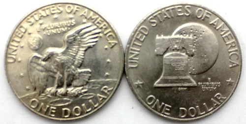 Vista 4 de Eisenhower Ike Dollars Rollo de 20 Monedas Ike 1971-1978