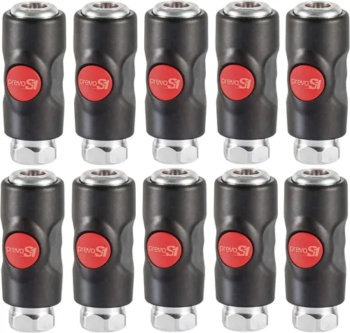 Vista 2 de Prevost Truflate acoplador de aire de seguridad USI 061201 1/4" FNPT Nuevo Prevo (1)