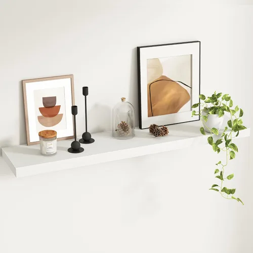Vista 45 de Fun Memories Estantes flotantes – Estante de pared de 9.3 pulgadas de profundidad para decoración y almacenamiento – Estantería de exhibición