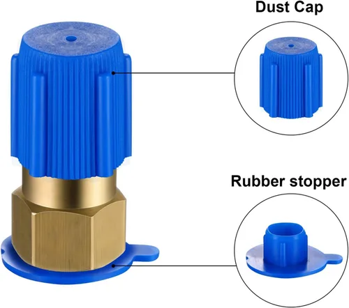 Vista 11 de Mudder 4 piezas R-12 a R-134a Kit de reequipamiento adaptador de CA SAE
