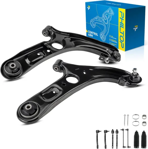 Vista 199 de PHILTOP 6 piezas de brazo de control delantero inferior con barra estabilizadora de rótula para Nissan Rogue 2014-2020 Rogue Sport 2017-2022 Qashqai