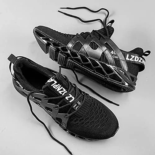 Vista 3 de LZDZN Tenis de correr para hombre, tenis Air para hombre, caminos atléticos, juveniles, deportes, caminar, hombre, casual, a la moda, para correr
