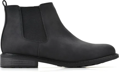Vista 3 de WHITE MOUNTAIN Zapatos de mujer Caching Block Heel Chelsea Bootie