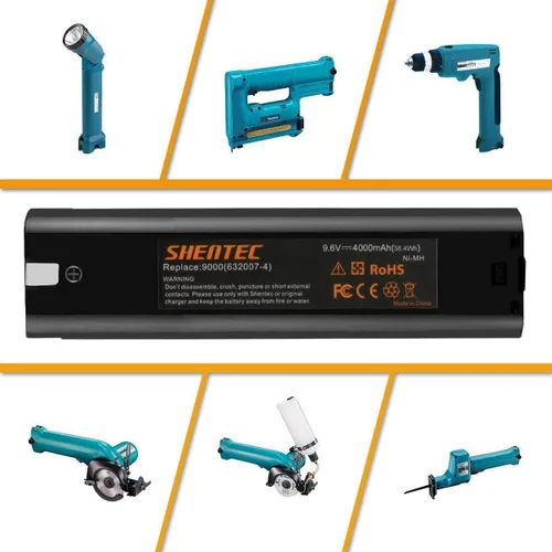 Vista 7 de Shentec Paquete de 2 baterías mejoradas de 9.6V 4.0Ah compatibles