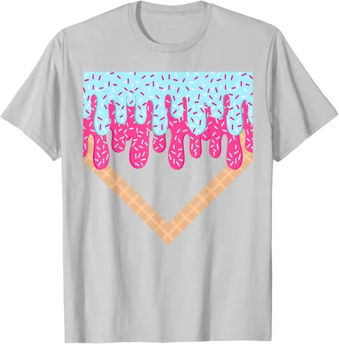 Vista 77 de Baseball Drip Boys Home Plate Ice Cream Sport Players & Fans Camiseta