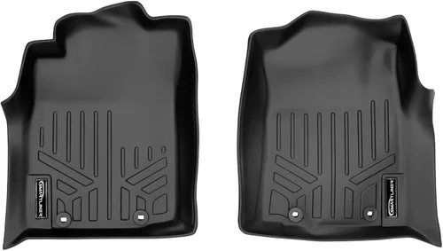 Vista 22 de SMARTLINER Juego de tapetes de piso de primera fila para Toyota Tacoma 2005-2011