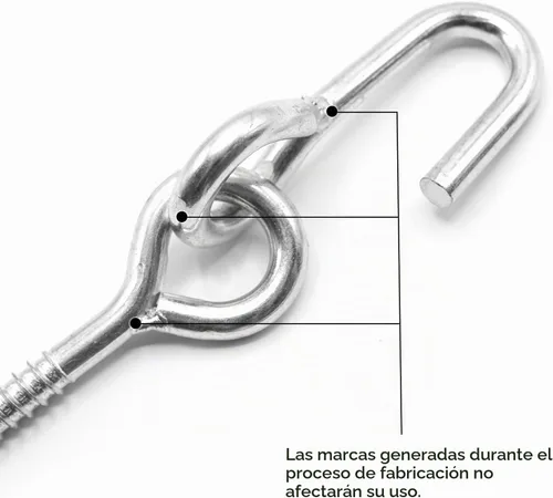 Vista 7 de Bathonly Paquete de 2 ganchos resistentes para colgar, ganchos de hamaca, tornillos de perno de ojo, interior y exterior, capacidad de carga de 550