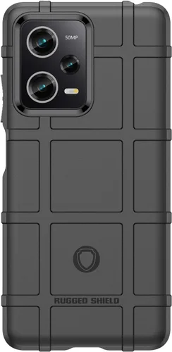 Vista 8 de Funda delgada para Xiaomi Poco X5 Pro, funda para Redmi Note 12 Pro 5G, resistente funda protectora con grado militar a prueba de golpes y Negro