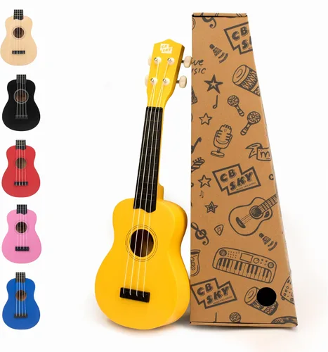 Vista 6 de Ukelele soprano 21"/53cm para niños, principiantes y estudiantes (negro)