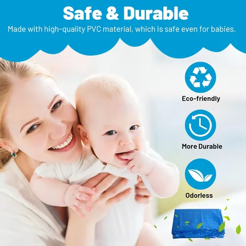 Vista 7 de sportuli Cubierta solar redonda para piscina, duradera a prueba de polvo y lluvia para piscinas inflables familiares (8 pies)