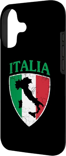Vista 2 de Italia Flag Crest Italy Italian Family Vintage Distressed Case for iPhone 17