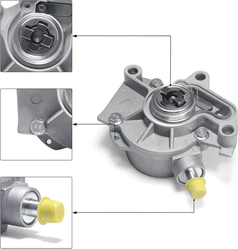 Vista 2 de AULINK Bomba de vacío de freno 038145101B OE repuesto para Volkswagen VW 1.9L TDI ALH SOHC 1999-2004 Motor diesel de 4 cilindros turboalimentado