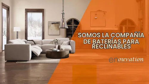 Vista 3 de Enouvation E6 Power Pack - Fuente de batería recargable de iones de litio de 6000 mAh para sillón reclinable de movimiento, sofá y muebles