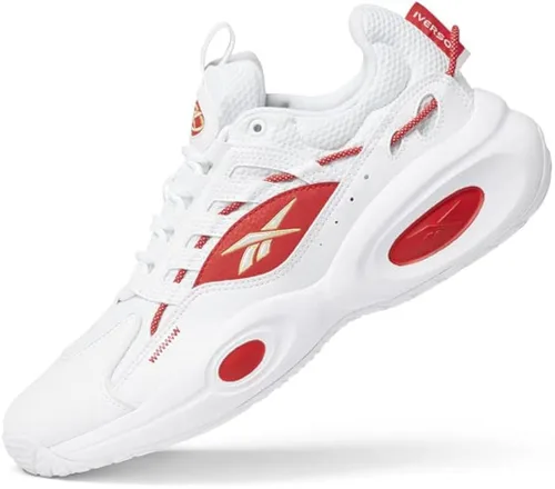 Vista 11 de Reebok Tenis de baloncesto unisex para adultos, BlancoAzul VectorOro Mate