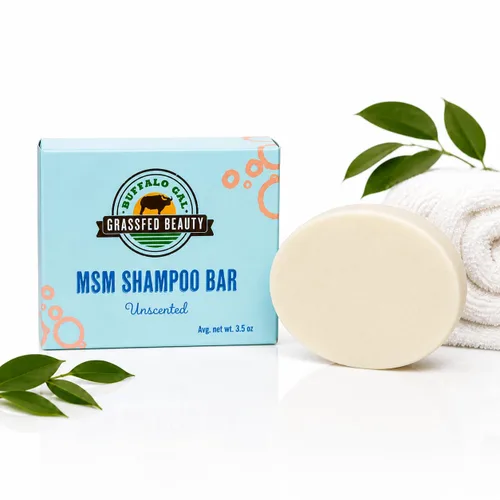 Vista 10 de MSM + Barra de champú Tallow - Citrus - Champú sólido sin sulfato para cabello suave, brillante y manejable - pH equilibrado, sin silicona, sin