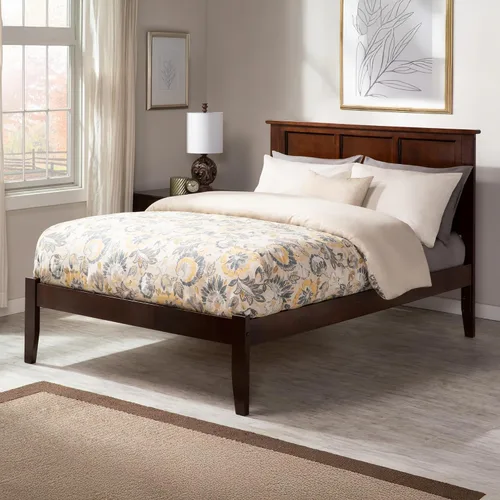 Vista 6 de Atlantic Furniture AR8621001 Madison - Cama de plataforma con tabla de pie abierto, tamaño individual, color espresso