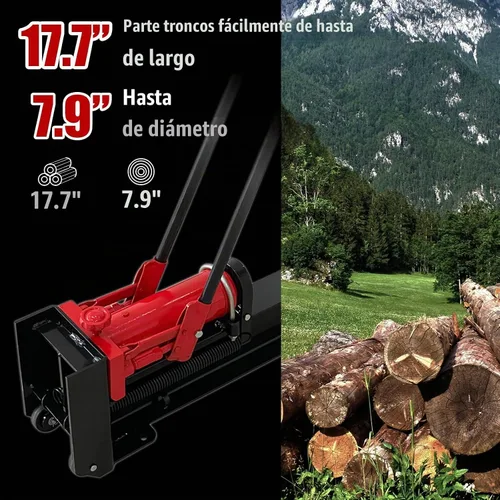 Vista 4 de Divisor de troncos hidráulico manual inalámbrico BIG RED - Divisor de madera manual
