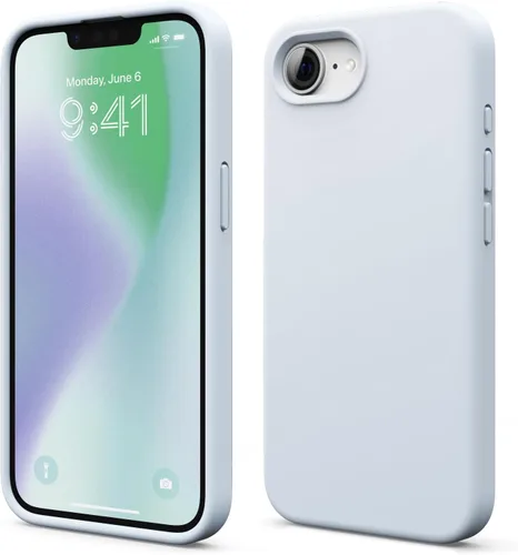 Vista 10 de elago - Funda de silicona líquida prémium para iPhone 17e y iPhone 16e, color negro Funda protectora de cuerpo completo, a prueba de golpes, forro