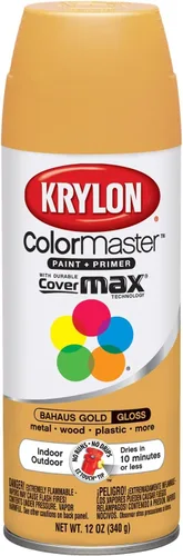 Vista 13 de Krylon K05160202 ColorMaster Pintura + imprimación, plana, negro, 12 onzas