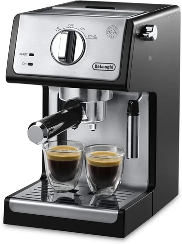 Vista 8 de De'Longhi ECP3120 - Máquina de café expreso de 15 bar con sistema avanzado de capuchino, 9.6 x 7.2 x 11.9 pulgadas, negro/acero inoxidable