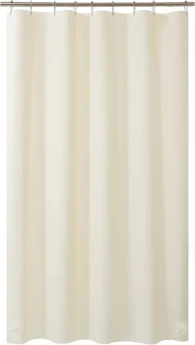 Vista 67 de AmazerBath Cortina de ducha larga de 36 x 84 pulgadas, cortina de ducha transparente de PEVA grueso resistente, cortina estrecha con 2 piedras