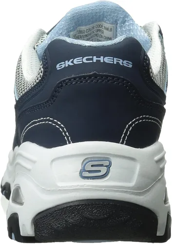 Vista 3 de Skechers D'Lites-Life Saver - Tenis de espuma viscoelástica con cordones para mujer