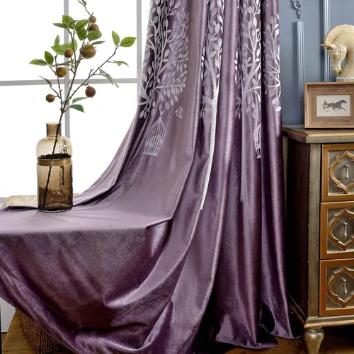 Vista 15 de VOGOL Cortinas traslúcidas blancas de 84 pulgadas de largo, cortinas de gasa ligeras bordadas de árbol para granja, 2 paneles de estilo campestre
