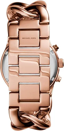 Vista 3 de Michael Kors Reloj Runway MK3247 en tono oro rosa para mujer, Oro rosado, MK3247 - Cronógrafo Twist Runway