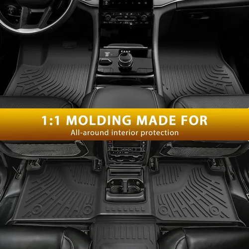 Vista 6 de Powerty Alfombrillas para Jeep Grand Cherokee L 2021-2025 (solo reposabrazos central de 6 plazas sin segunda fila), accesorios de revestimiento