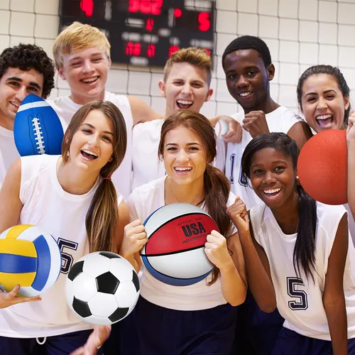Vista 5 de Liliful Juego de 36 pelotas deportivas surtidas a granel para fútbol, fútbol, patio, baloncesto, voleibol, béisbol con bolsa de equipo para niños