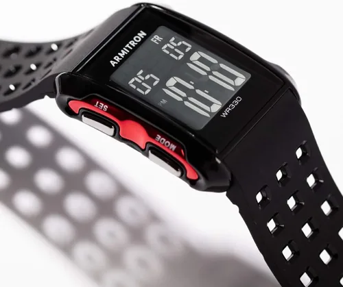 Vista 3 de Armitron Sport Reloj digital 408177RED Cronógrafo negro y rojo para hombre