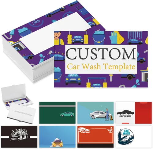 Vista 17 de Tarjetas de visita comerciales personalizadas con logotipo, personalizadas imprimibles de doble cara, tarjetas de visita personalizables 1000 500