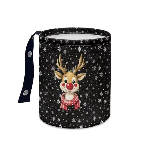 Vista 31 de American Flag Foldable Car Trash Can Small Hanging Car Garbage Can Car Trash Bag Wastebasket Garbage Storage Organizer Trash Bin
