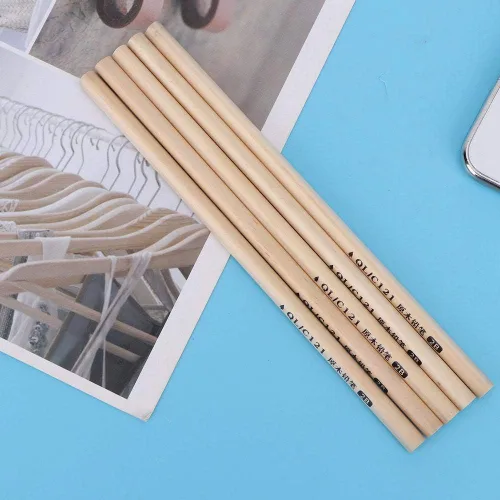 Vista 7 de 50pcs lápiz de escritura de grafito de madera ambiental 2b (triángulo 2B)