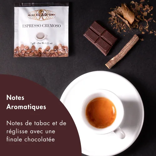 Vista 6 de Miscela d'Oro Single Shot Espresso Cremoso Ground Pods, paquete de 150