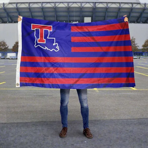 Vista 2 de Louisiana Tech Bulldogs - Bandera de la nación de estrellas y rayas