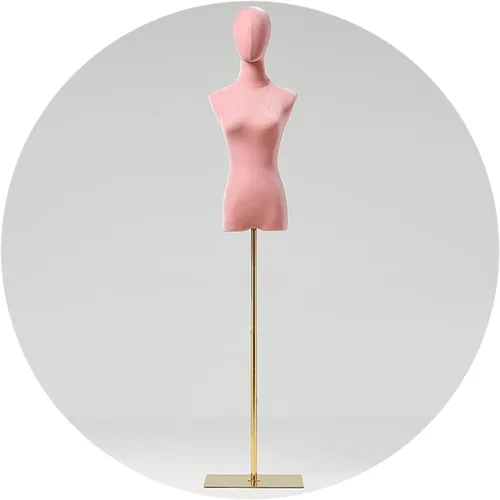 Vista 13 de Stylish Black Female Mannequin Torso with Head - Armless Size M Dress Form on Sturdy Metal Stand for Clothing Store Display, Perfect for Fashion