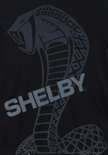 Vista 2 de Shelby Enlarged Super Snake - Camiseta negra Producto Shelby con licencia oficial 100% algodón