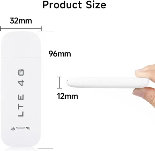 Vista 6 de Enrutador WiFi 4G portátil con ranura para tarjeta SIM, módem WiFi LTE USB WiFi de alta velocidad, punto de acceso portátil de viaje, mini enrutador