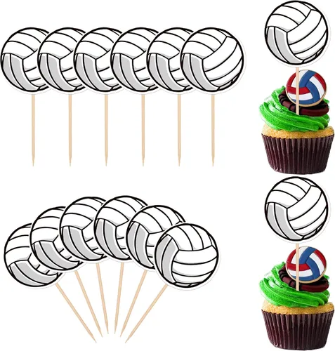 Vista 9 de Rsstarxi Paquete de 12 adornos 3D para cupcakes de baloncesto para decoración de tartas de baloncesto para temática deportiva, baby shower, fiesta
