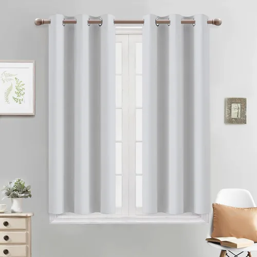 Vista 39 de Yakamok Cortinas opacas para dormitorio, aislamiento térmico, cortinas de oscurecimiento de habitación para sala de estar, juego de 2 paneles