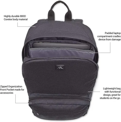 Vista 2 de Brenthaven Mochila para portátil Tred para uso en la oficina o la escuela - (Beta-Black)