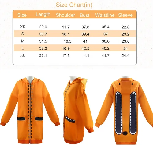Vista 7 de Disfraz de Runa Yomozuki, sudadera con capucha para cosplay, para adultos y niños