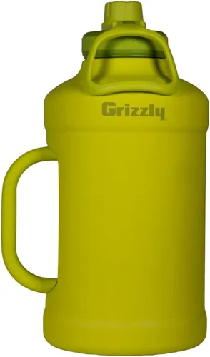 Vista 7 de Grizzly Juggy - Botella de agua de 64 onzas, mango resistente, opaco Blackout